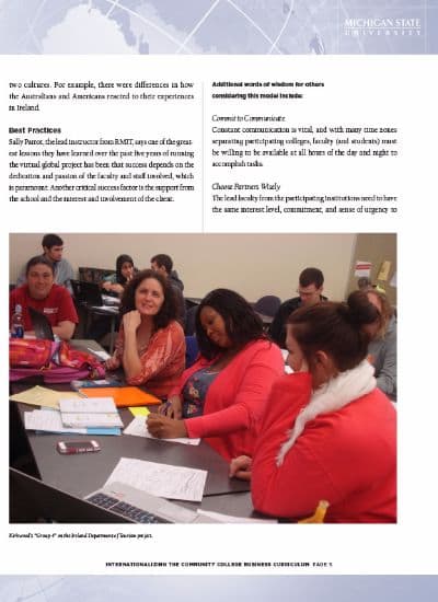 Reporting on Internationalization at Community Colleges: Follow the Sun - Internationalizing the Community College Business Curriculum thumbnail