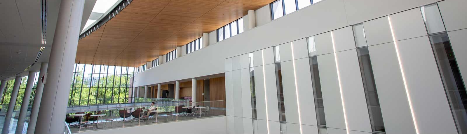 photograph of the minskoff pavilion interior.