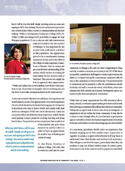 Reporting on Internationalization at Community Colleges: The President's Role in Driving Internationalization thumbnail